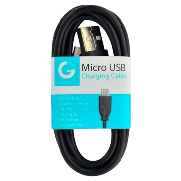 Grab 'N Go microUSB Cable 3 Meter Black