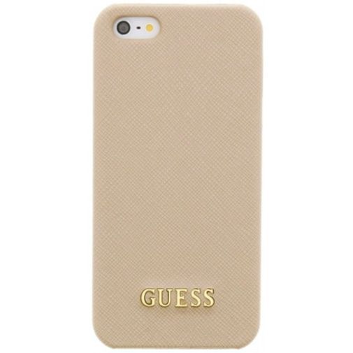 Guess Saffiano Hard Case Beige Apple iPhone 5/5S/SE