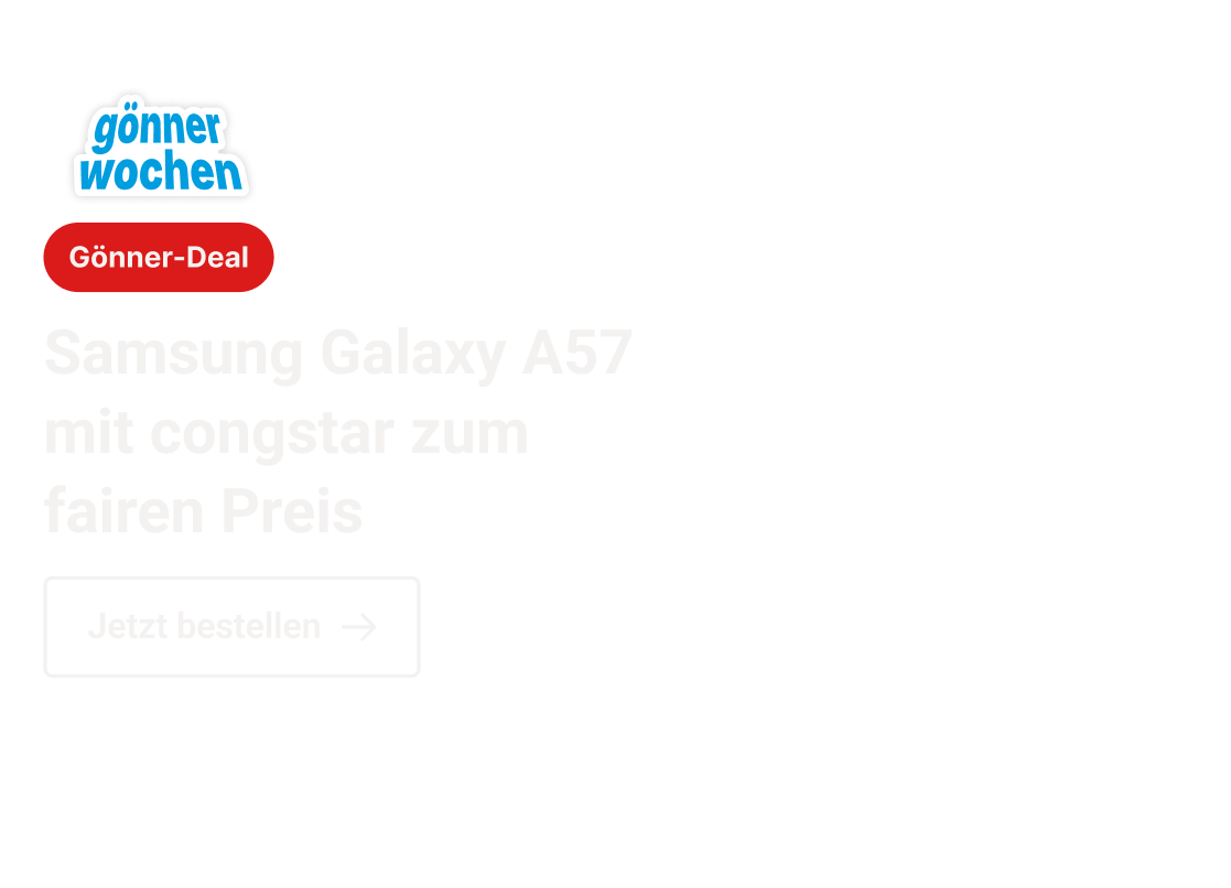 Samsung Galaxy A57 mit congstar zum fairen Preis