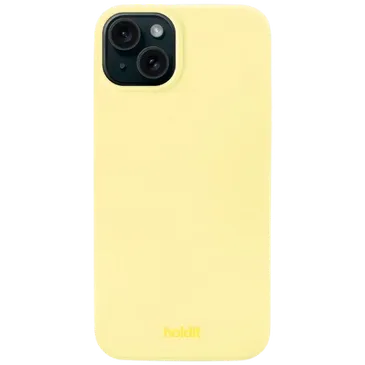 Holdit Silicone  Back Cover Yellow Apple iPhone 15 Plus