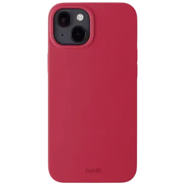 Holdit Silicone  Back Cover Red Apple iPhone 15 Plus