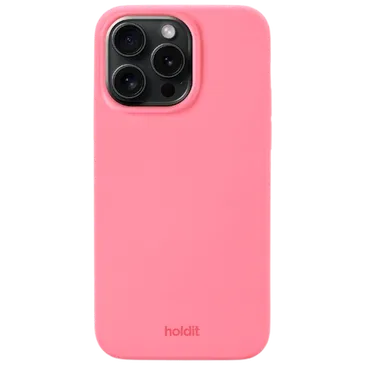 Holdit Silicone  Back Cover Pink Apple iPhone 14 Pro Max