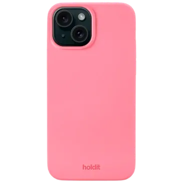 Holdit Silicone  Back Cover Pink Apple iPhone 15