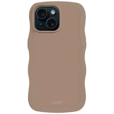 Holdit Wavy TPU Back Cover Brown Apple iPhone 13/14/15