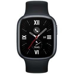 Honor Watch 4 Black (Black Silicone  Strap)