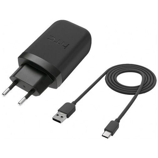 HTC USB Snellader + USB-C-kabel Black