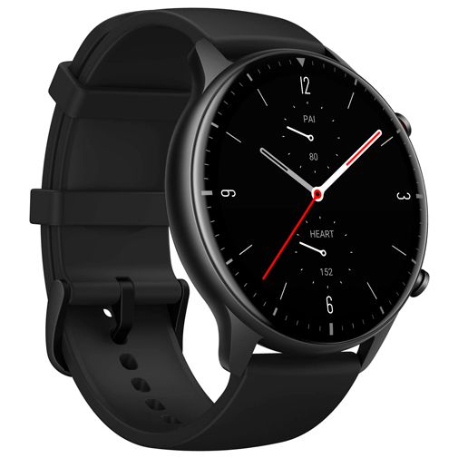 Amazfit GTR 2 Sport Zwart Aluminium Zwarte Siliconen Band - Belsimpel