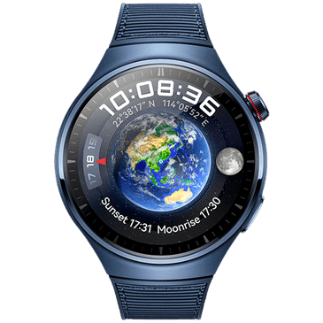 Huawei Watch 4 Pro Blauw Blauwe Leren Band Belsimpel