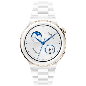 Huawei Watch GT 3 Pro 43mm White/Ceramic Strap - Gomibo.co.uk