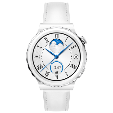 Huawei Watch GT 3 Pro 43mm Wit Leren Band Belsimpel