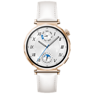 Huawei Watch GT 5 41mm Goud Witte Leren Band Belsimpel