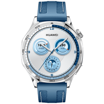 Huawei Watch GT 5 46mm Argento Cinturino In Tessuto Blu Gomibo