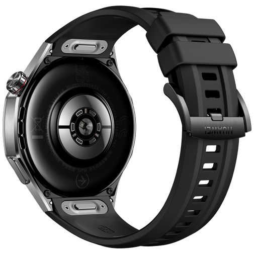 Huawei watch gt black rubber strap deals