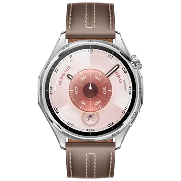 Huawei Watch GT 6 46mm Argent (Bracelet Marron)