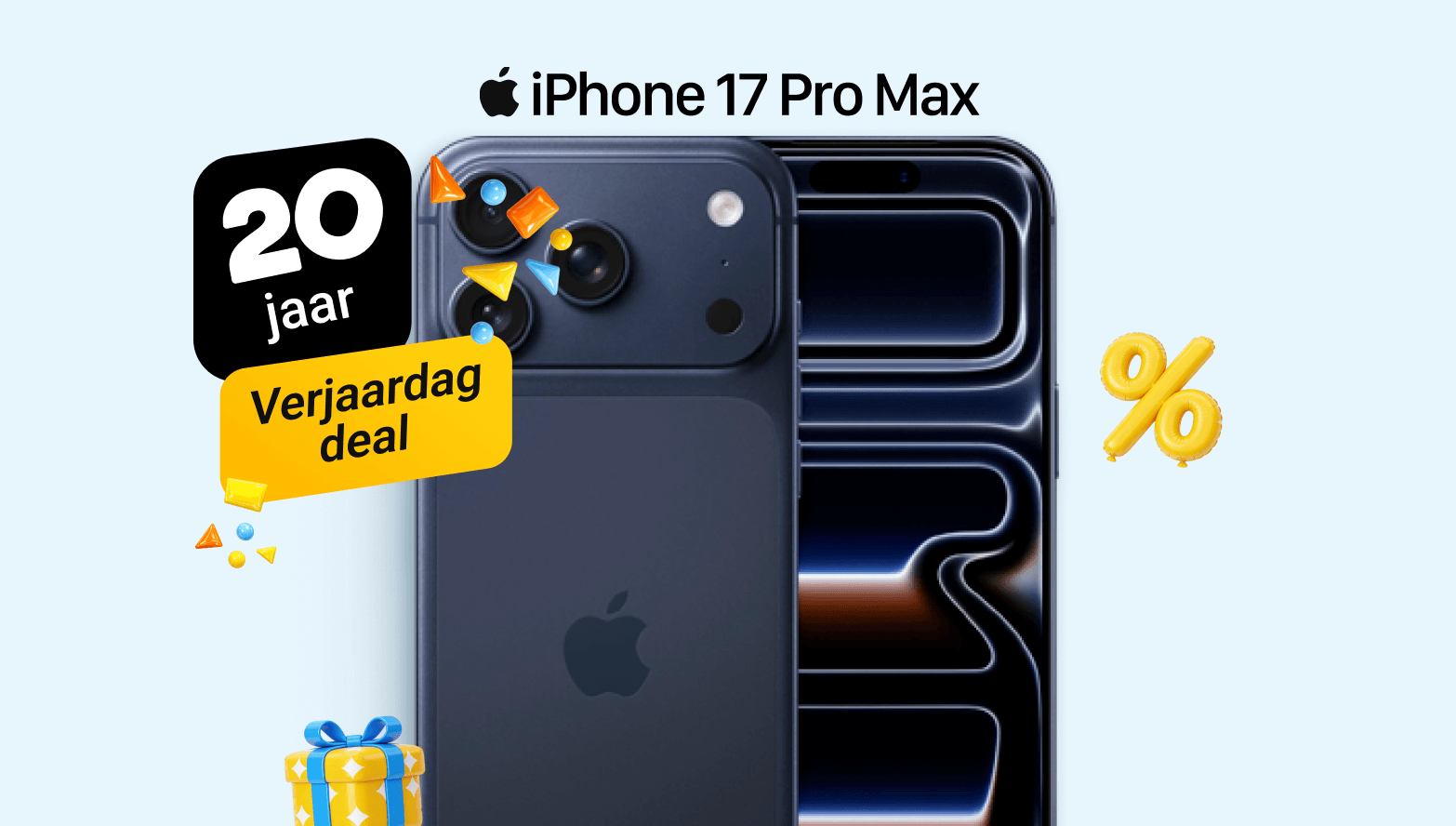 Tot €92,- voordeel op de iPhone 17 Pro Max