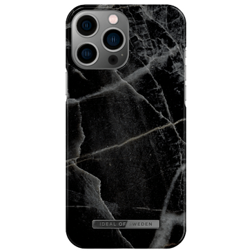 iDeal Of Sweden Plastic Back Cover Black Thunder Marble Apple iPhone 14 Pro Max