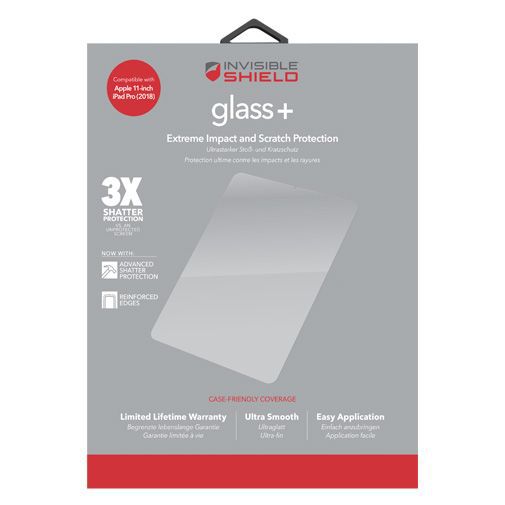 InvisibleShield Glass+ Screenprotector iPad Pro 11 2018/2020/2021/iPad Air 2020