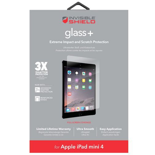 InvisibleShield Glass+ Screenprotector Apple iPad Mini 4