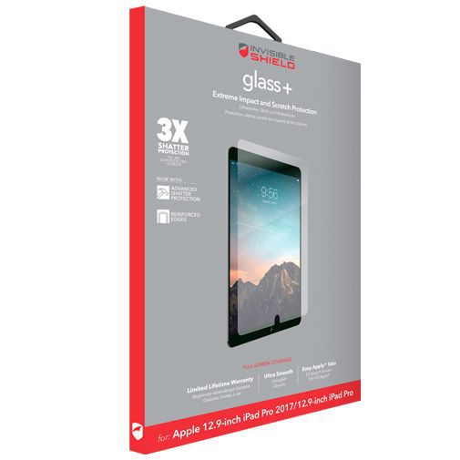 InvisibleShield Glass+ Screenprotector Apple iPad Pro 2017 12.9