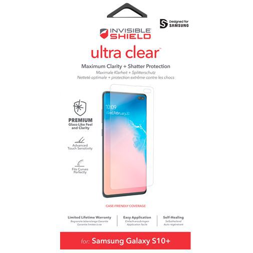 InvisibleShield Ultra Clear Screenprotector Samsung Galaxy S10+