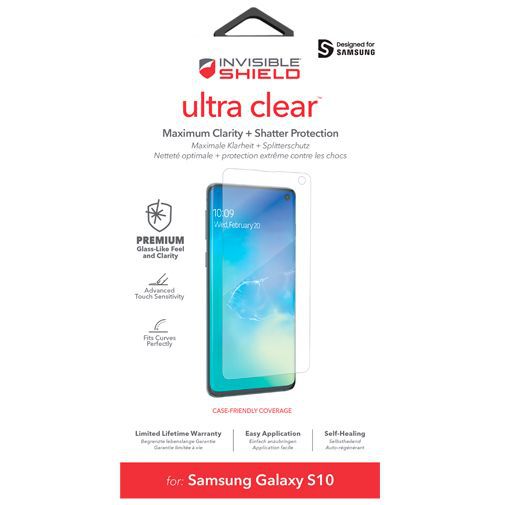 InvisibleShield Ultra Clear Screenprotector Samsung Galaxy S10 G973