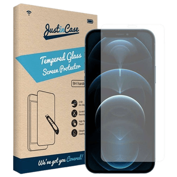 Just in Case Tempered Glass Clear Screenprotector Apple iPhone 12/12 Pro