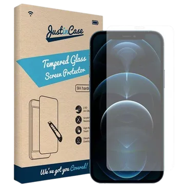 Just in Case Tempered Glass Clear Screenprotector Apple iPhone 12/12 Pro