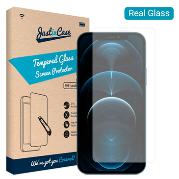 Just in Case Tempered Glass Clear Screenprotector Apple iPhone 12 - Main Image