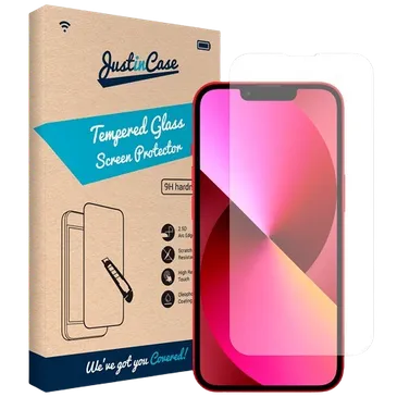 Just in Case Tempered Glass Clear Screenprotector Apple iPhone 13/13 Pro
