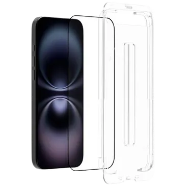 Just in Case Tempered Glass Clear Screen Protector with Mounting Frame Apple iPhone 16