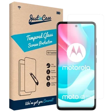Just in Case Tempered Glass Clear Screenprotector Motorola Moto G60s