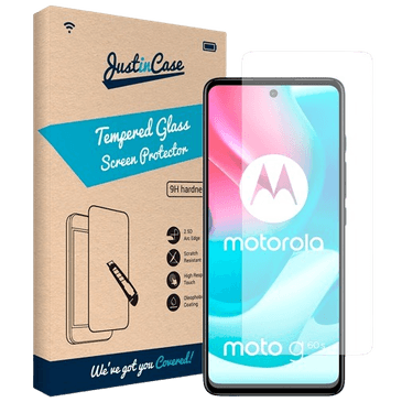 Just in Case Tempered Glass Clear Screenprotector Motorola Moto G60s