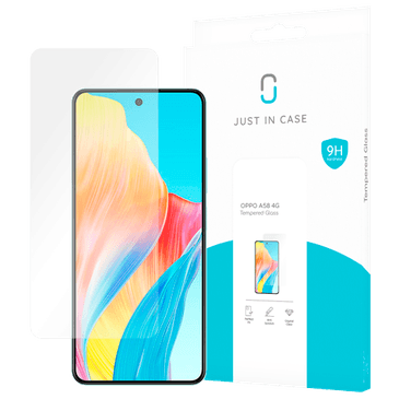 Just in Case Tempered Glass Clear Screen Protector OPPO A58
