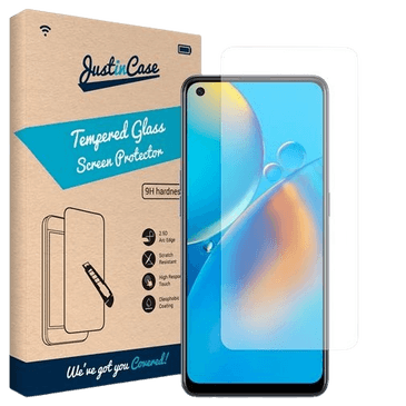 Just in Case Tempered Glass Clear Screenprotector Oppo A74 4G
