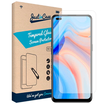Just in Case Tempered Glass Clear Screenprotector Oppo Reno 4