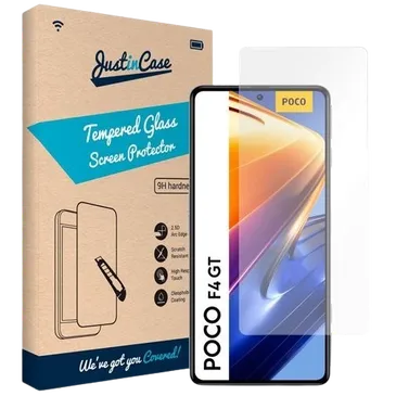 Just in Case Tempered Glass Clear Screenprotector Poco F4 GT