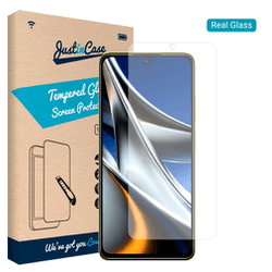 Just in Case Tempered Glass Clear Screenprotector Poco X4 Pro