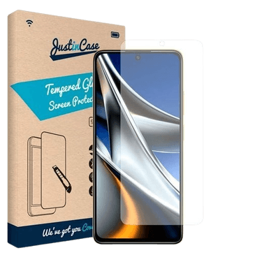 Just in Case Tempered Glass Clear Screenprotector Poco X4 Pro