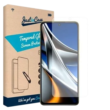Just in Case Tempered Glass Clear Screenprotector Poco X4 Pro