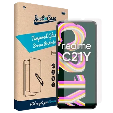 Just in Case Tempered Glass Clear Screenprotector Realme C21Y
