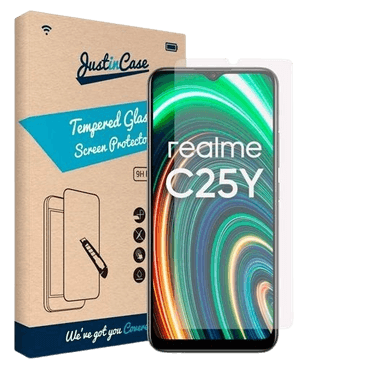 Just in Case Herdet Glass Clear Skjermbeskytter Realme C25Y