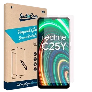 Just in Case Tempered Glass Clear Screenprotector Realme C25Y