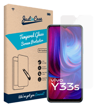 Just in Case Cristal Templado Clear Protector De Pantalla vivo Y33s