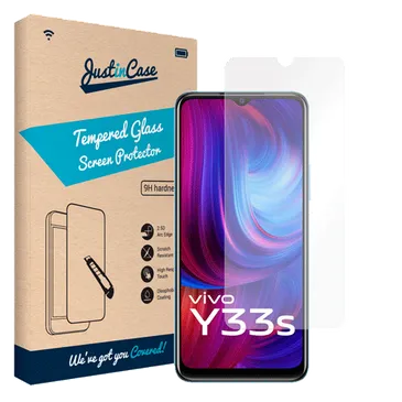Just in Case Tempered Glass Clear Screen Protector vivo Y33s