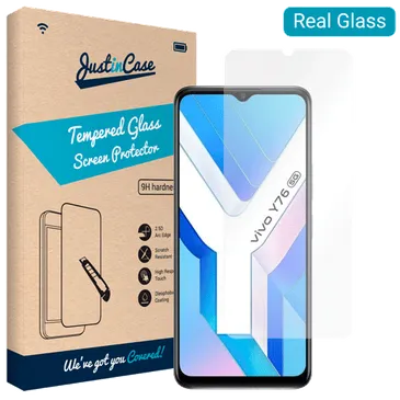 Just in Case Tempered Glass Clear Screen Protector vivo Y76