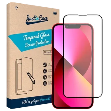 Just in Case Gehard Glas Edge to Edge Screenprotector Apple iPhone 13/13 Pro