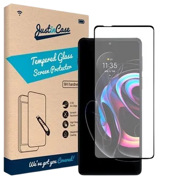 Just in Case Tempered Glass Edge to Edge Screenprotector Motorola Edge 20 Pro