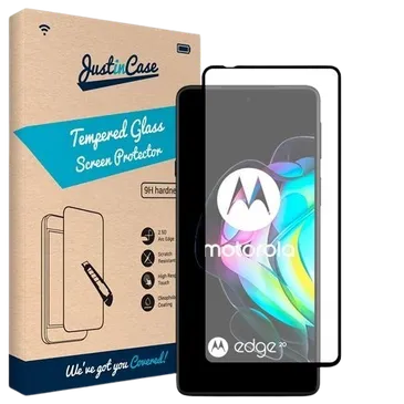 Just in Case Tempered Glass Edge to Edge Screenprotector Motorola Edge 20
