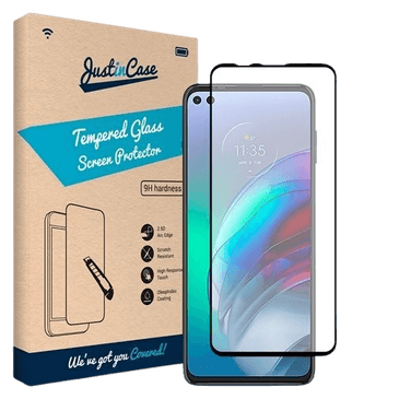 Just in Case Tempered Glass Edge to Edge Screenprotector Motorola Moto G100