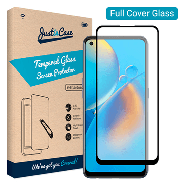 Just in Case Tempered Glass Edge to Edge Screenprotector Oppo A74 4G
